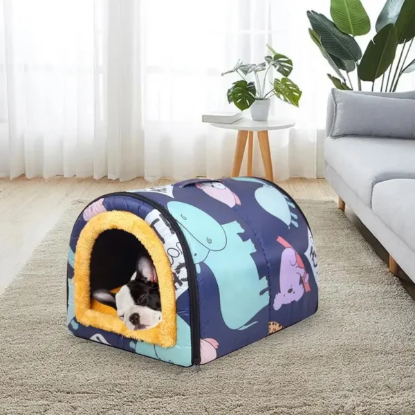 Dog Cave Washable Pet House Cave Bed Warm Cat Nest Warm Outdoor Pet Bed Houses Waterproof Dog Cat Kennel Anti Slip For pet - Image 4