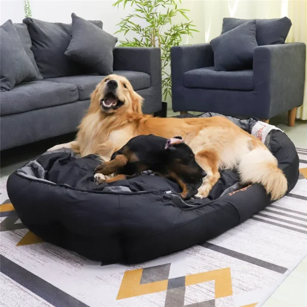 L XL XXL Dog Bed for All Season Pet Calming Sleeping Mat Sofa Pet Kennel Cushion with Removable Cushion Oxford Cover - Image 2