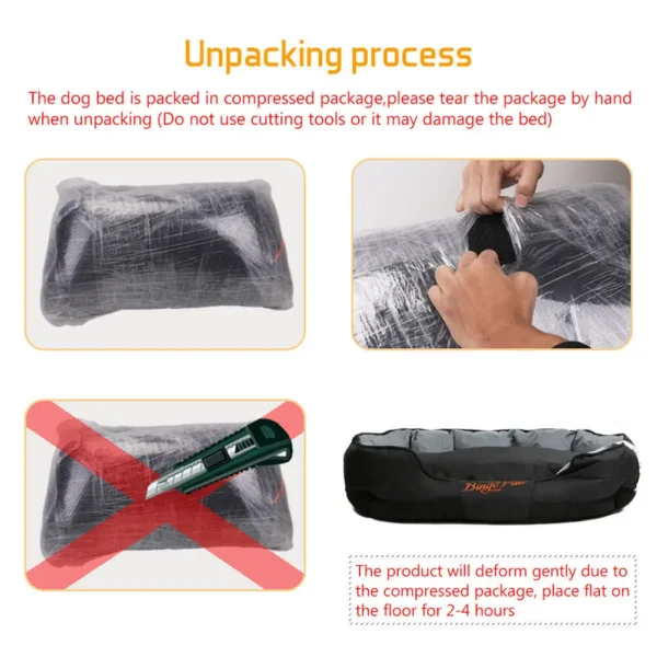 L XL XXL Dog Bed for All Season Pet Calming Sleeping Mat Sofa Pet Kennel Cushion with Removable Cushion Oxford Cover - Image 6