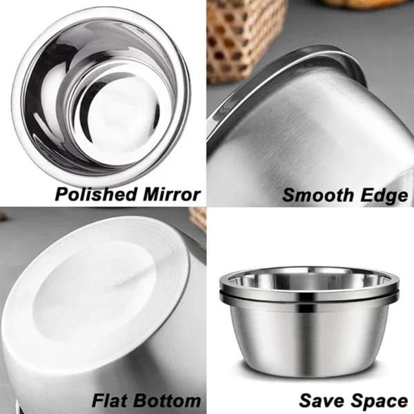 448B Stainless Steel Large Dog Bowl High Capacity Stable Metal Water Bowls - Image 5